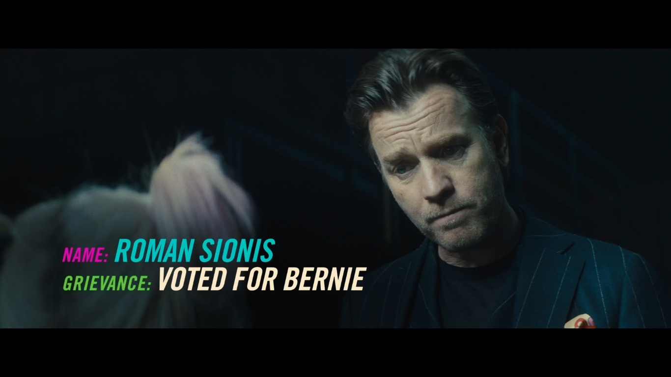 Харли Квинн голосовала за Берни, поэтому ее так не любит Роман Сионис - главный антигерой фильма 