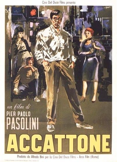 Герои первых фильмов Пазолини «Аккаттоне» (Accatone, 1962) и «Мама Рома» (Mamma Roma, 1962) – сутенёры, проститутки, воришки, бродяги
